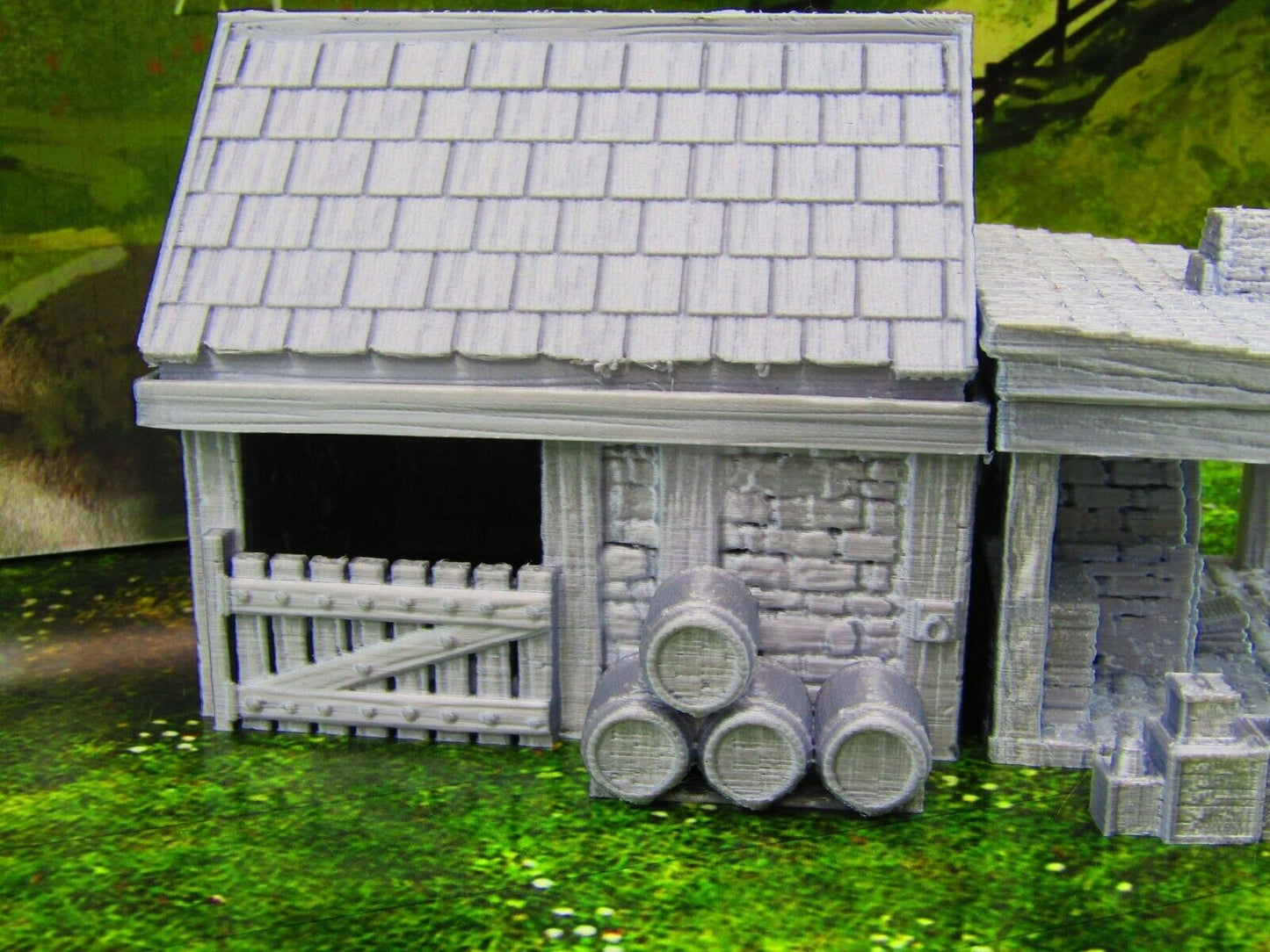 Blacksmith / Farrier Quarters Stable Smithy Forge Scatter Terrain Scenery 3D