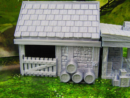 Blacksmith / Farrier Quarters Stable Smithy Forge Scatter Terrain Scenery 3D
