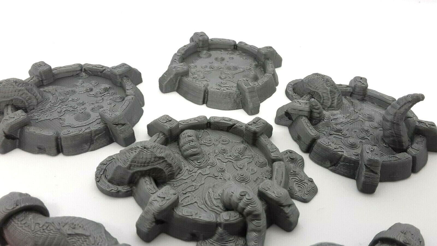 7 Piece Experimental Test Growth Pools Scatter Terrain Scenery Dungeons Dragons