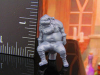 
              Drunken Passed Out Bad Santa On Toilet Mini Miniature Model Character Figure
            