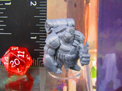 3pc Tortle Miner Set Turtle Man Race Mini Miniature Figure 3D Printed Model