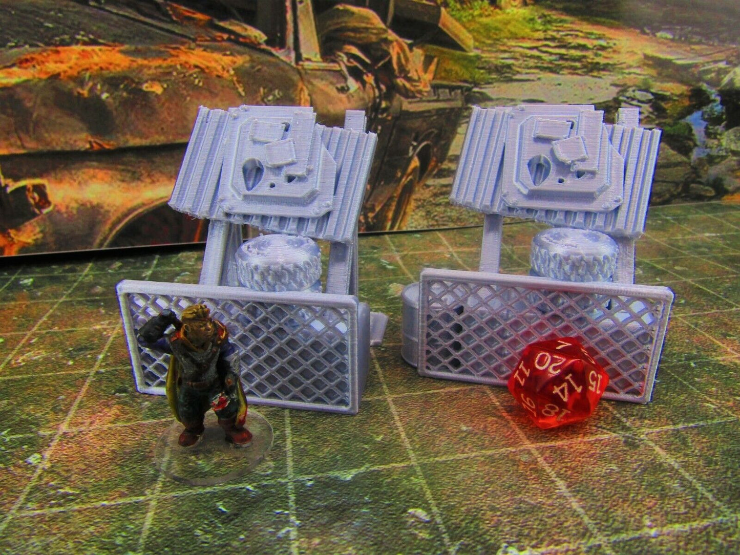 2pc Junk Wall Settlement Barricade F Scatter Terrain Scenery Wasteland