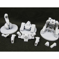 
              Lot of 3 War Droids Battle Robots Mini Miniature 3D Printed Figure Model
            
