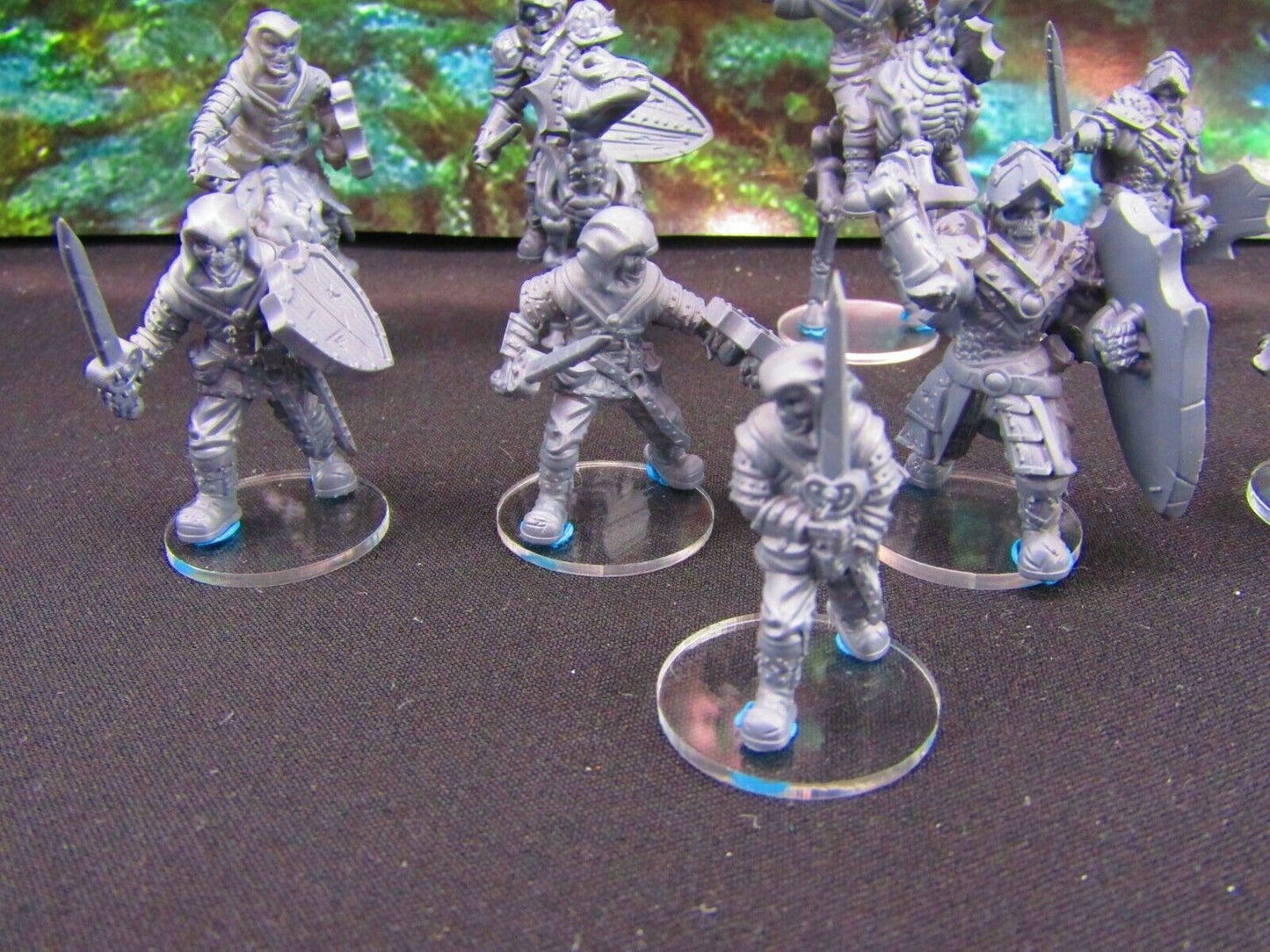 9pc Undead Skeleton Soldier & Calvary Set Mini Miniature Model Character Figure