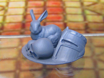 Killer Rabbit of Caerbannog Monty Python Miniature Mini 3D Printed Resin