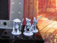 
              3pc Myconid Shroomie Mushroom Folk Set Mini Miniature Model Character Figure
            