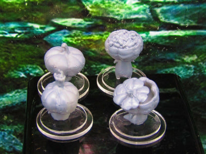 4pc Pumpkindama Jackolantern Pumpkin Set Mini Miniature Model Character Figure