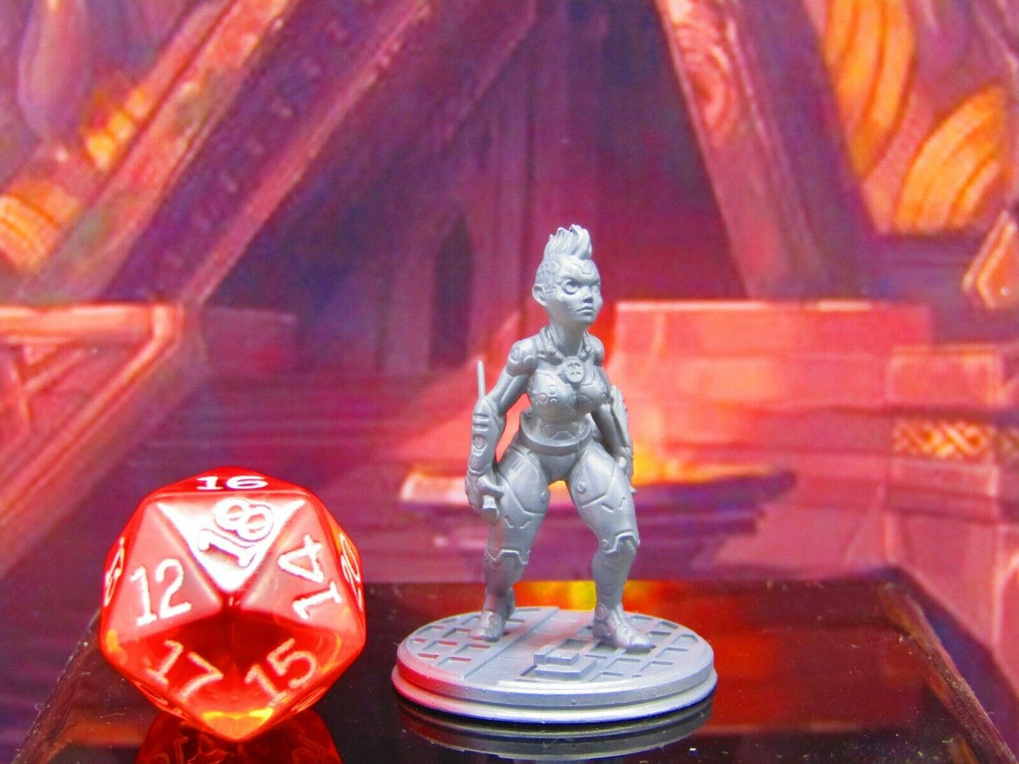 Keelie Cyberpunk Cyborg Female Mini Miniature Model Character Figure 28mm/32mm