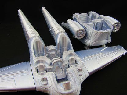 Large Modular Starfighter "Sparrowhawk" Space Ship Scenery Scatter Terrain SciFi