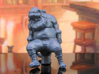 
              Drunken Passed Out Bad Santa On Toilet Mini Miniature Model Character Figure
            