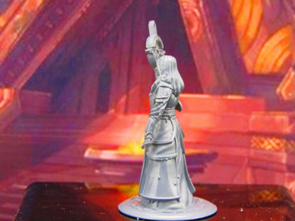 Female Holy Priest w/ Staff Human Mini Miniature Model Character Figure