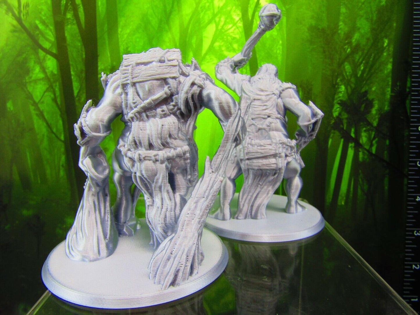 Female / Male Hill Giant Pair Mini Miniatures 3D Printed Resin Model Figure