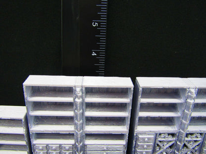 16pc Small Library Book Shelves Scatter Terrain Scenery 3D Printed Mini