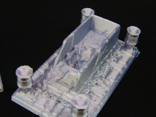 Gravesite Underground Burial Crypt Entrance for Graveyard / Cemetery 3d Print