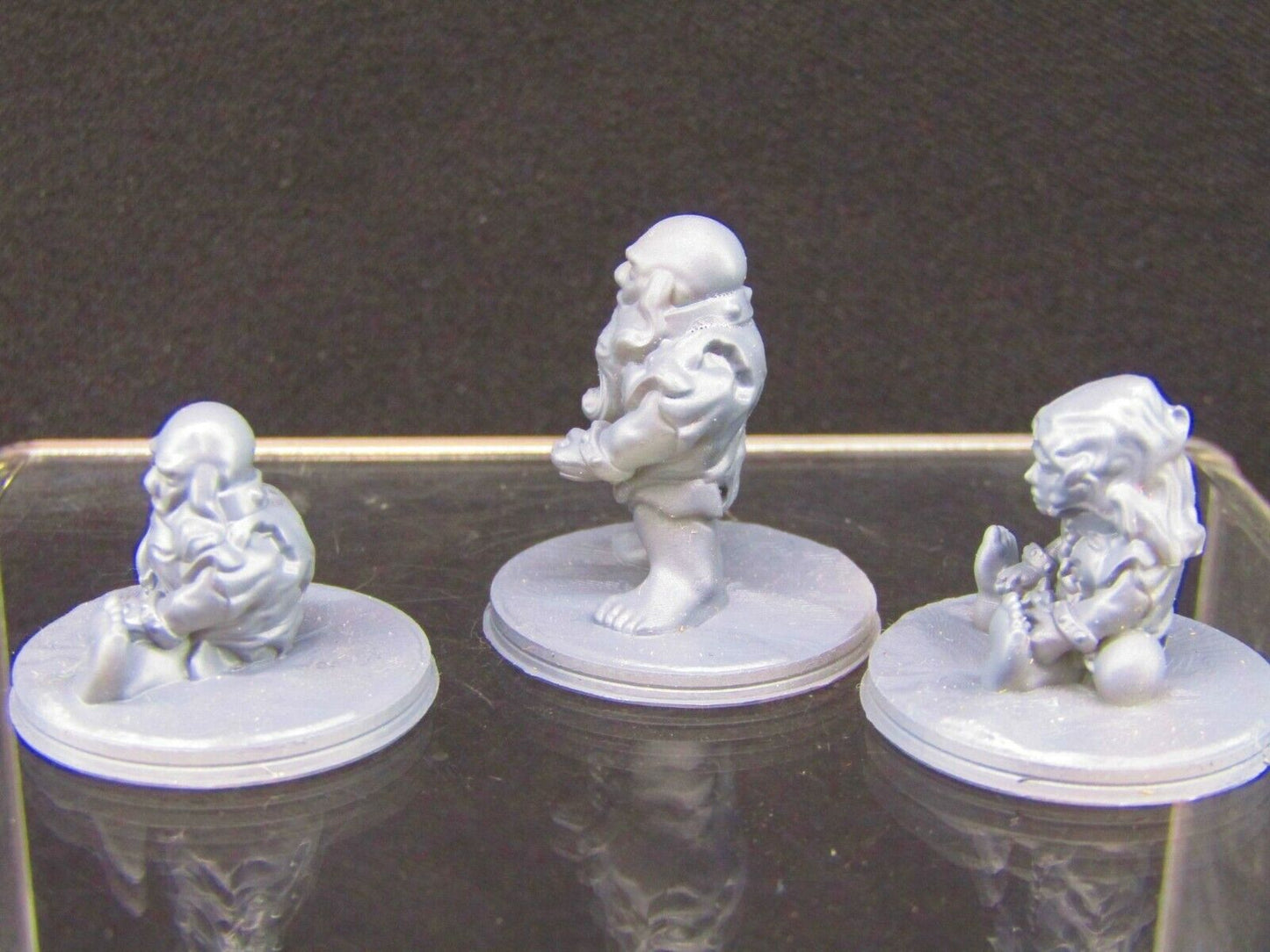 Imprisoned Dwarf Slaves Mini Miniature Figure 3D Printed Model 28/32mm Scale RPG