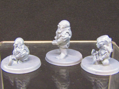 Imprisoned Dwarf Slaves Mini Miniature Figure 3D Printed Model 28/32mm Scale RPG