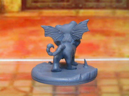 Baby Manticore Monster Beast Companion Mini Miniatures 3D Printed Model 28/32mm