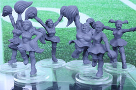 6PC Cheerleaders Mini Miniature RPG Tabletop Blood Fantasy Football Bowl Team