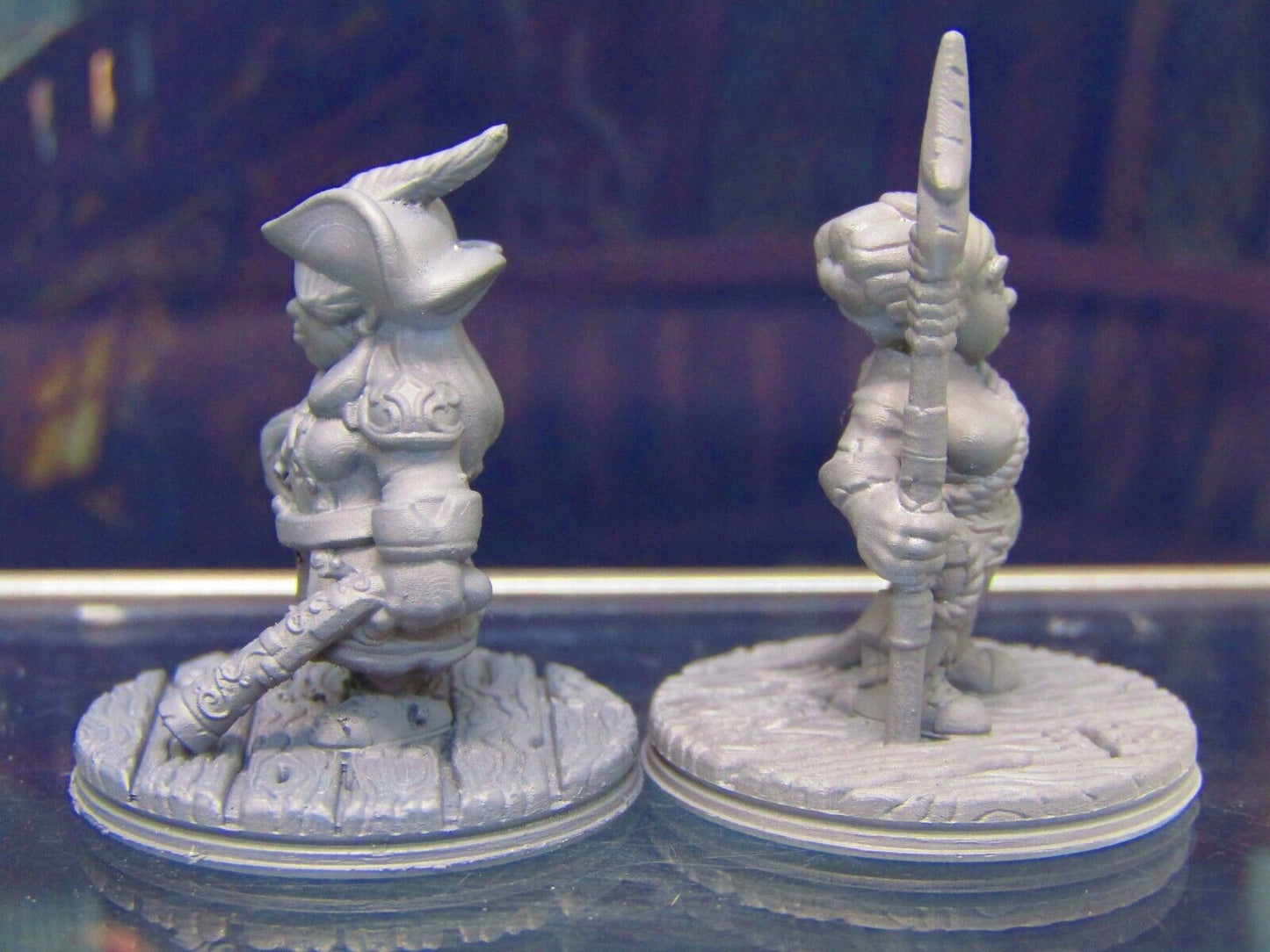 Gnome Female Pirate Captain / First Mate Mini Miniature Figure 3D Printed Model