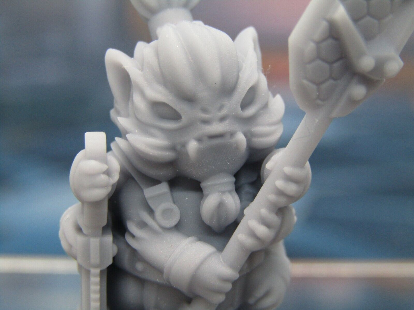 Furry Alien Fuzzy Fighter Mini Miniature Scatter Terrain Scenery 3D Printed