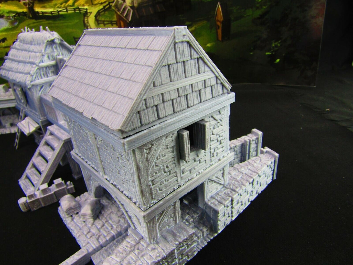 Large Village Center Mill, Stable, Blacksmith, Shops, Tavern & Inn Scatter