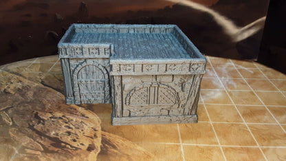 Small Arabian Desert House Removable Roof House Scatter Terrain Tabletop Scenery