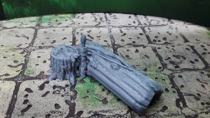 Adventurer's Camp w/ Tents, Campfire Scatter Terrain Dungeons & Dragons 28mm