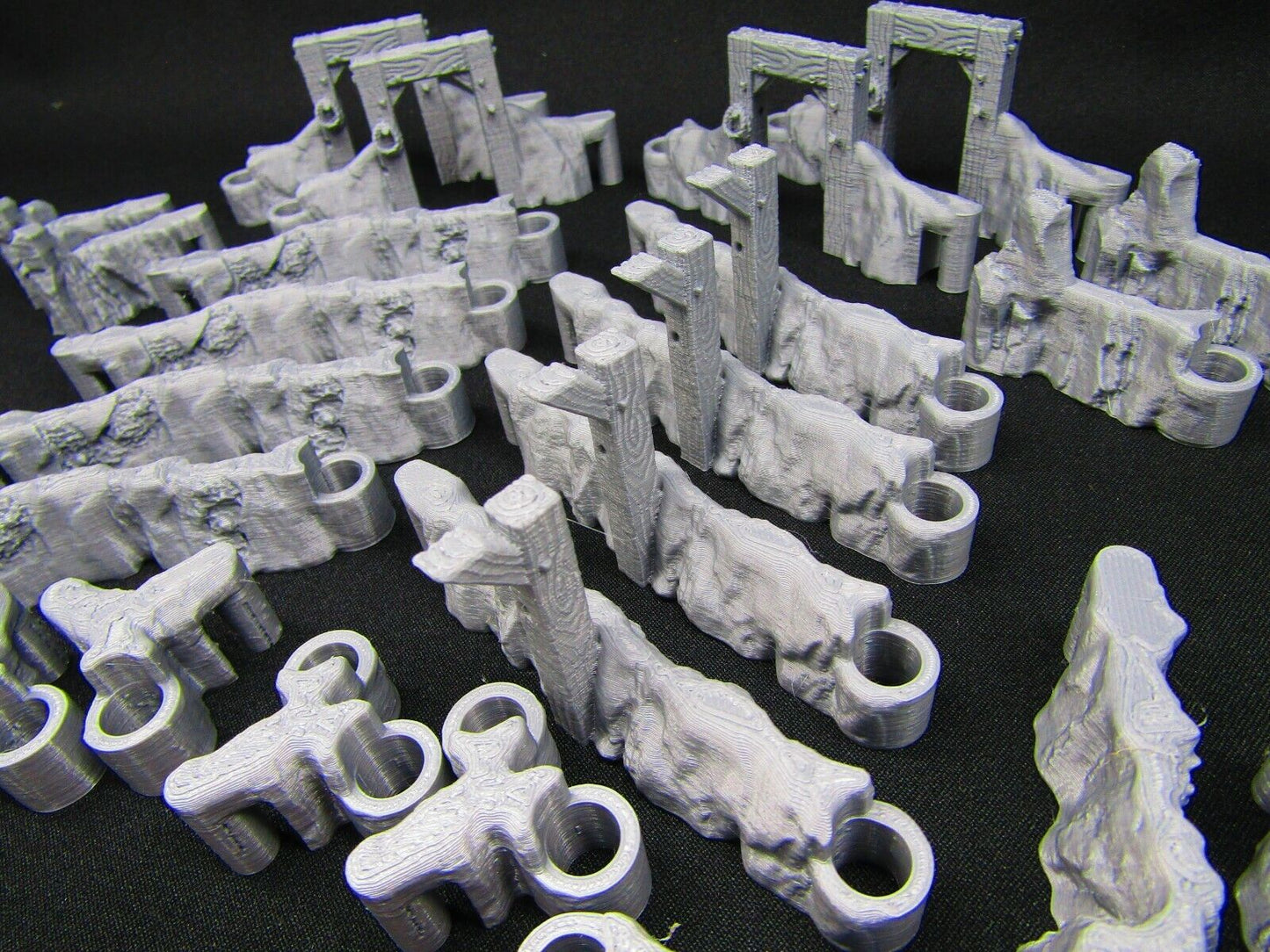 24 Piece Ore Mines DungeonSticks Map Building Wall Tile Set Scenery Terrain