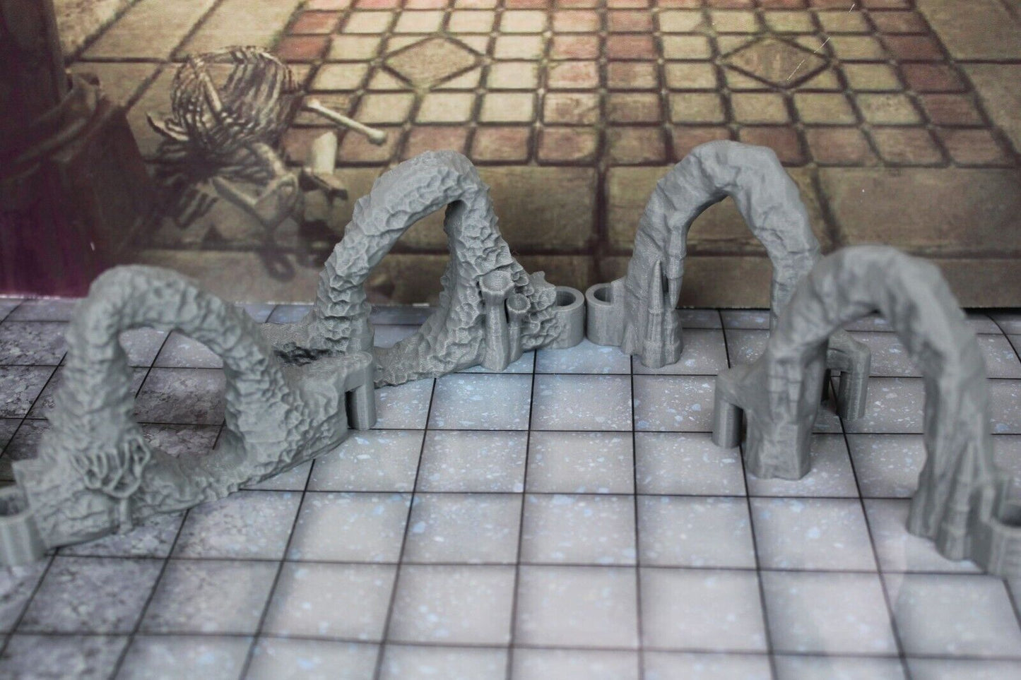 4pc Underwater Sea Labyrinth Dungeonsticks Doorway Walls Map Set Scenery