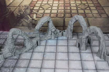 4pc Underwater Sea Labyrinth Dungeonsticks Doorway Walls Map Set Scenery