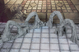 4pc Underwater Sea Labyrinth Dungeonsticks Doorway Walls Map Set Scenery