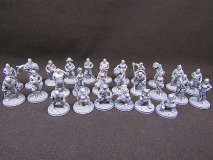 27pc Pirate Set Mini Miniature Figure 3D Printed Model 28/32mm Scale Fantasy RPG