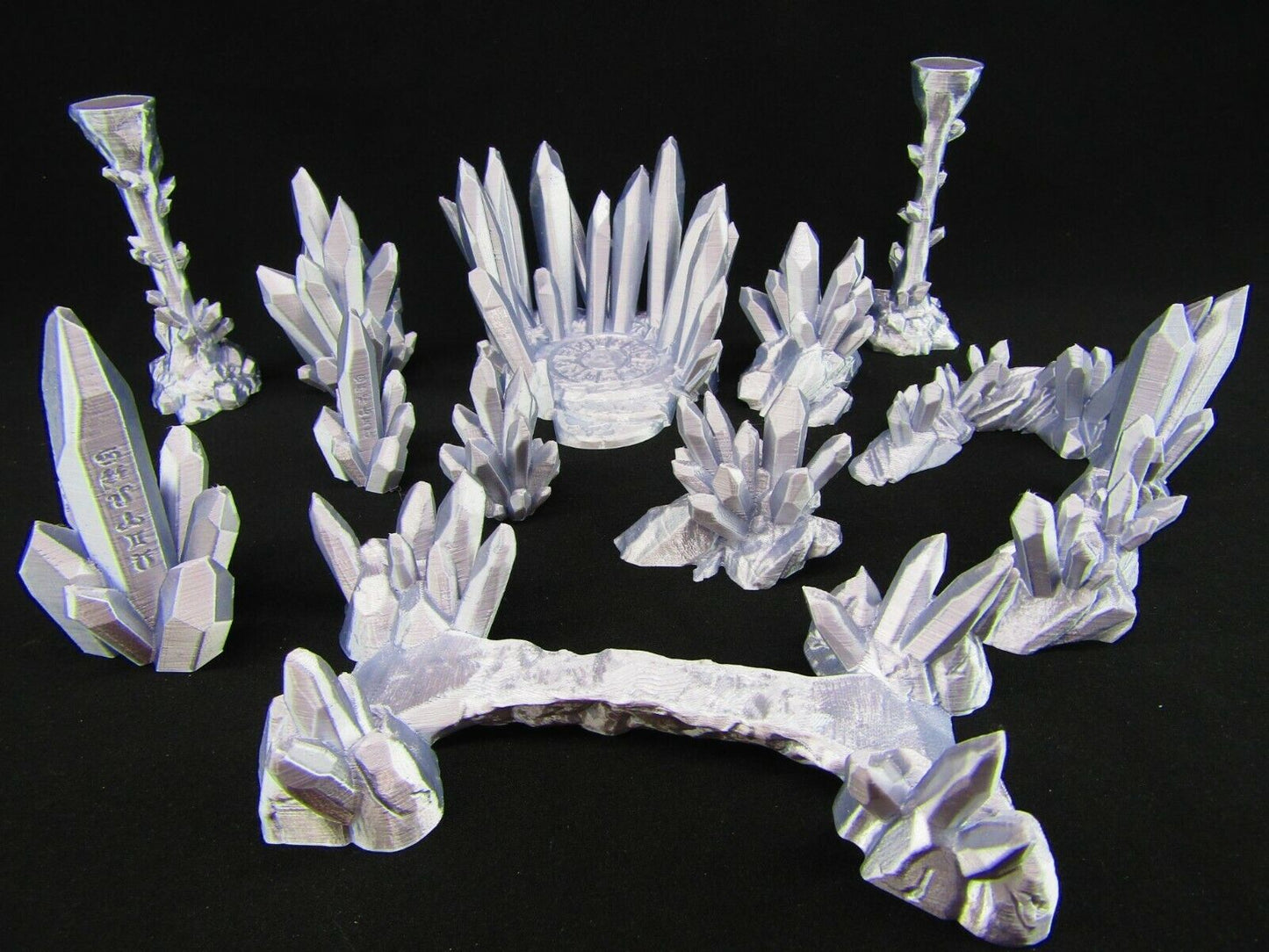 Crystal Cavern Cave Scatter Terrain Scenery 3D Printed Mini Miniature Model