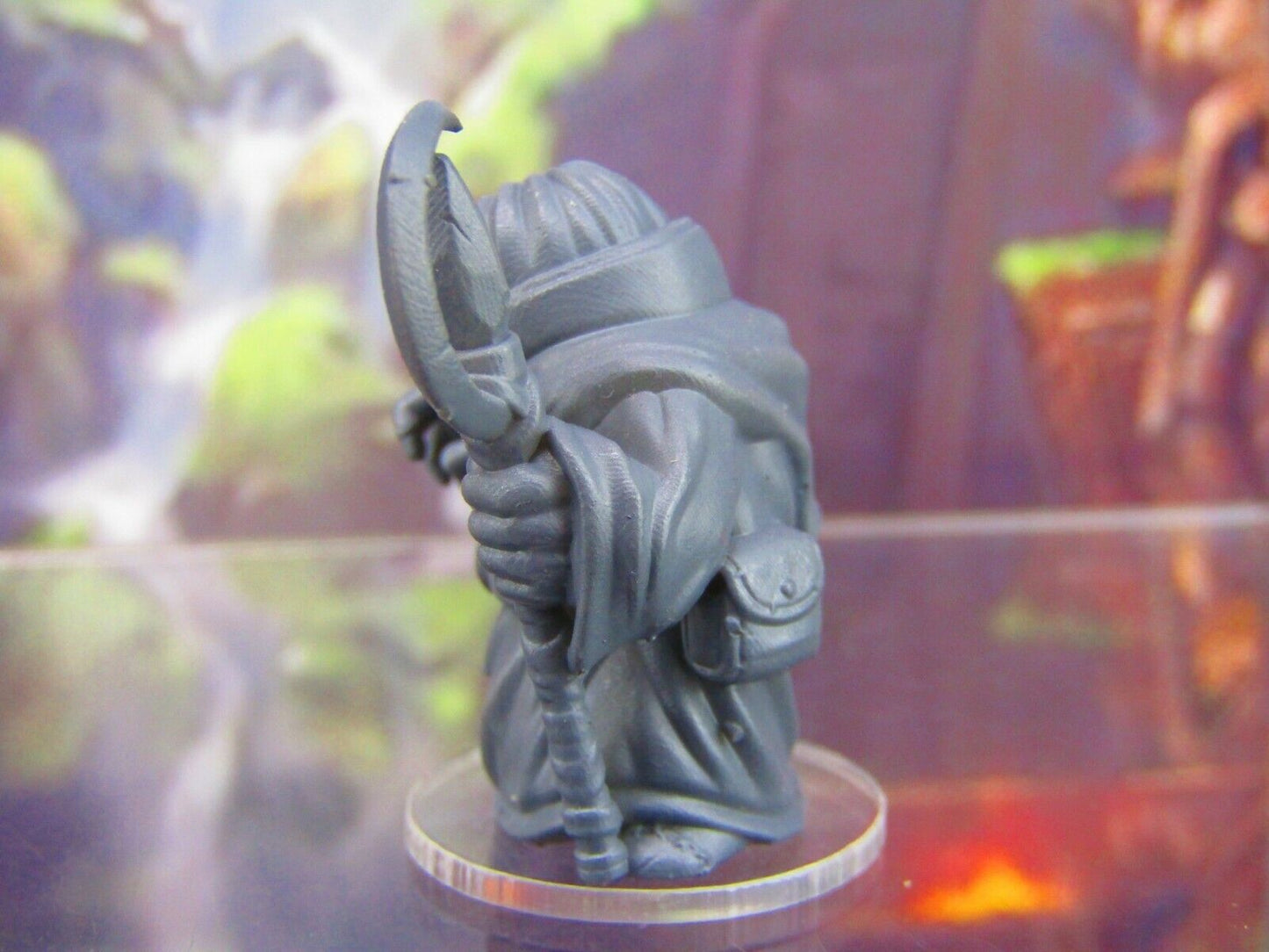 Dwarven Female Sorcerer Mini Miniature Figure 3D Printed Model 28/32mm Scale