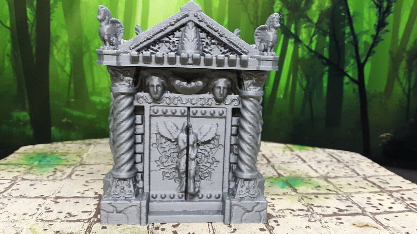 Cemetery Mausoleum Tomb Model Dungeons & Dragons 28mm Scatter Terrain Miniature