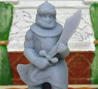 
              Palace Soldier Guard Fighter w Sword Mini Miniature Figure 28-32MM Resin Printed
            