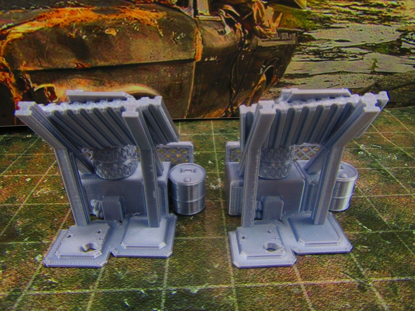 2pc Junk Wall Settlement Barricade F Scatter Terrain Scenery Wasteland
