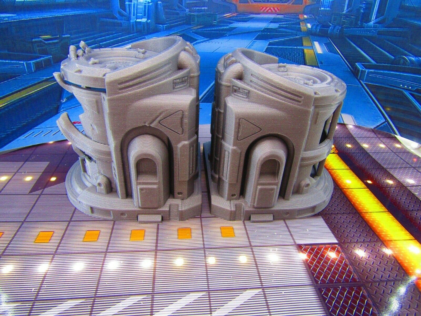 Containment Holding Chambers Cages Cells Pair Scenery Terrain 3D Printed Model