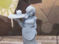 
              Barkeeper and Waitress Pair Miniature Mini 3D Printed Resin Model 28/32 mm Scale
            