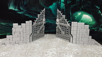 Chaos Gate Dungeon Door Miniature Model Mini Dungeons & Dragons 28mm 3D Printed
