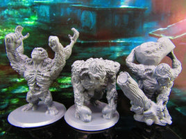 3pc Undead Zombie Mutant Gorilla Set Mini Miniature Model Character Figure