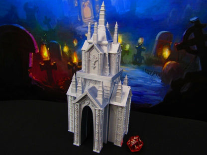 Modular Mausoleum 7pc Tomb Grave Set for Graveyard / Cemetery Scatter Terrain