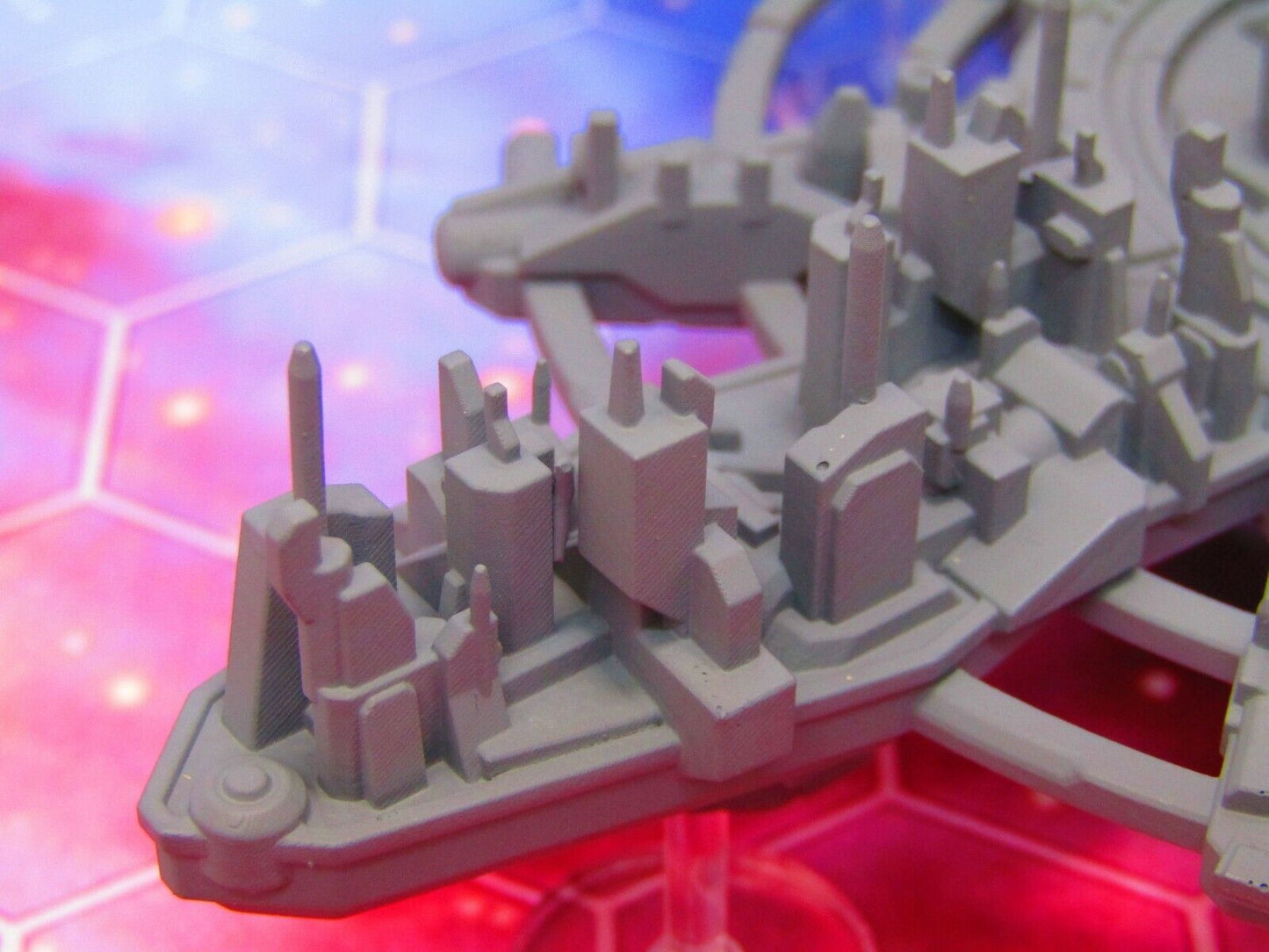 Gargantuan Space City Metropolis & Removeable Shield Starfinder Fleet Scale