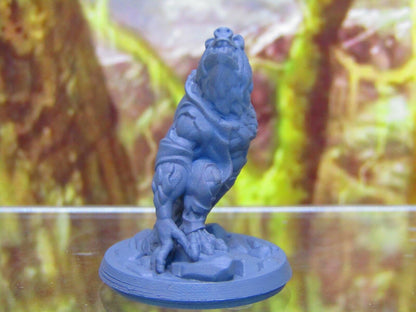 Wolfman Werewolf in Ragged Clothes Mini Miniature Figure 3D Printed Model 28/32m