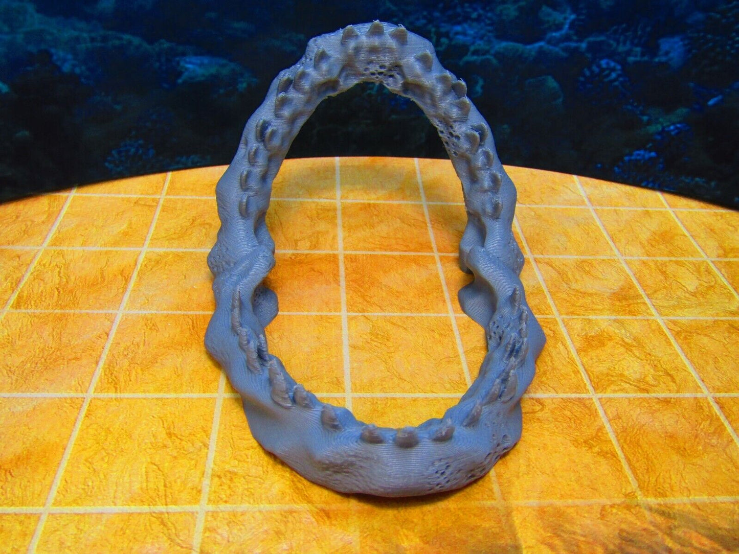 Megalodon Shark Jaw Sea Monster Maw Teeth Boneyard Scenery Scatter Terrain Props