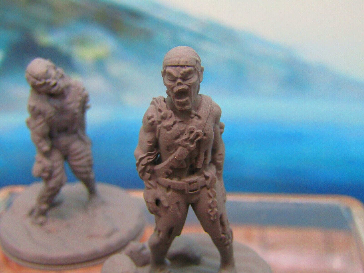 Undead Pirate Zombie Sailors Ghost Ship Pair Mini Miniature 3D Printed Model
