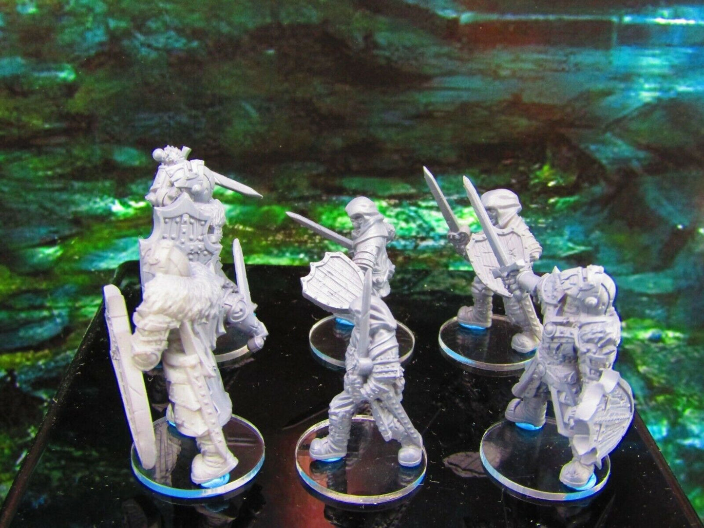 6pc Undead Skeleton Rogue Soldier Merc Set Mini Miniature Model Character Figure