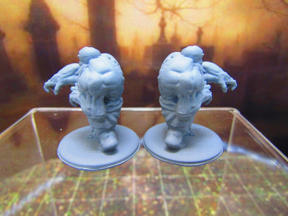 Pair of Undead Zombie Dwarves Monster Encounter Mini Miniature