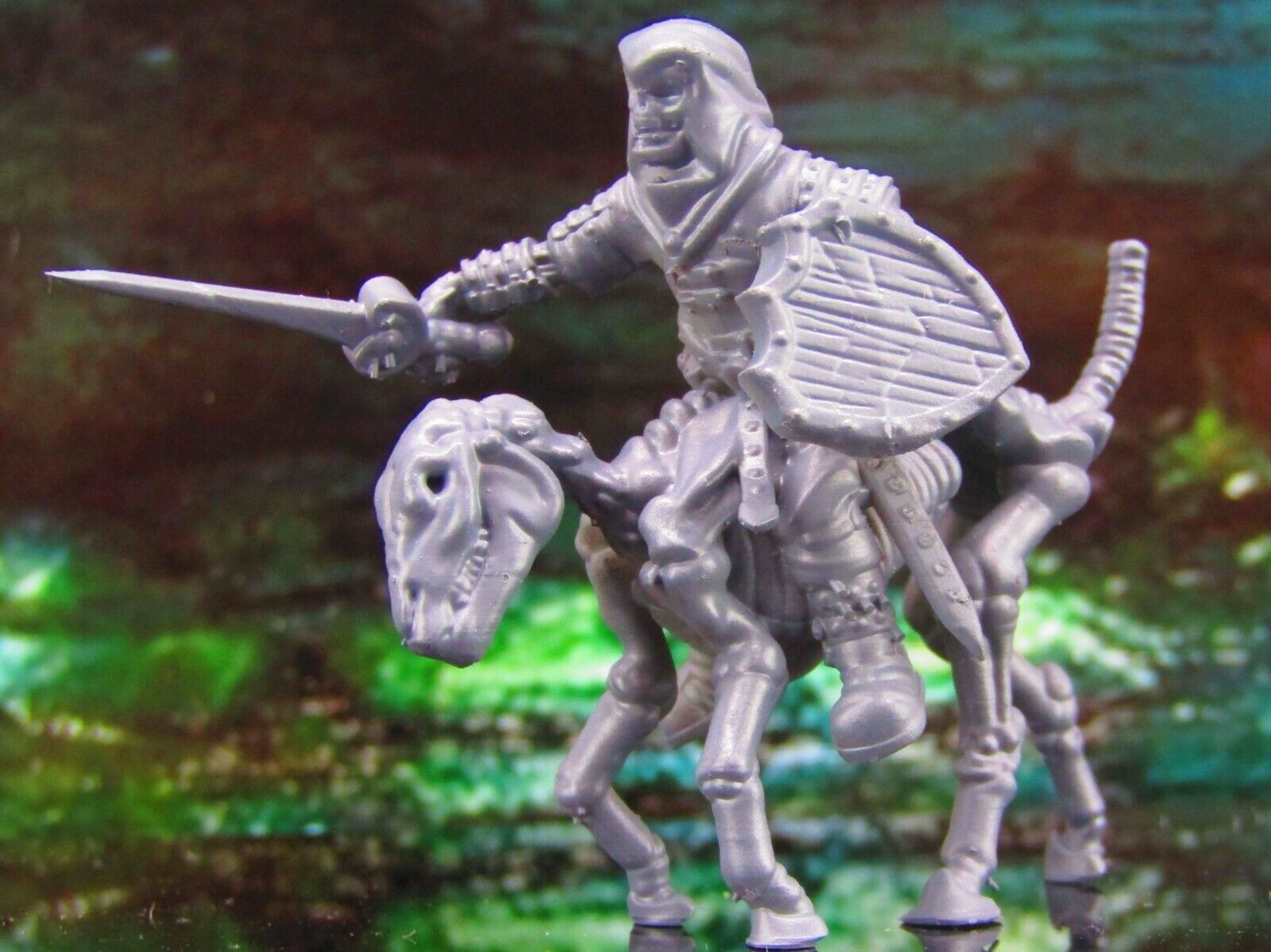 Mounted Skeleton Horse Rider Cavalry B Mini Miniature Model Character Figure