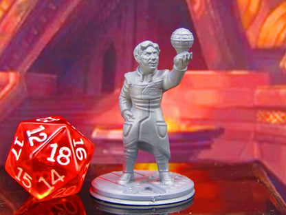 Sci Fi Scientist Professor A  Mini Miniature Model Character Figure